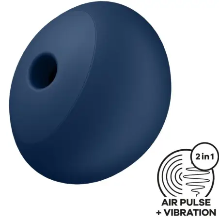 SATISFYER - AIR POWER 4 ESTIMULADOR & VIBRADOR 12 VIBRACIONES AZUL 