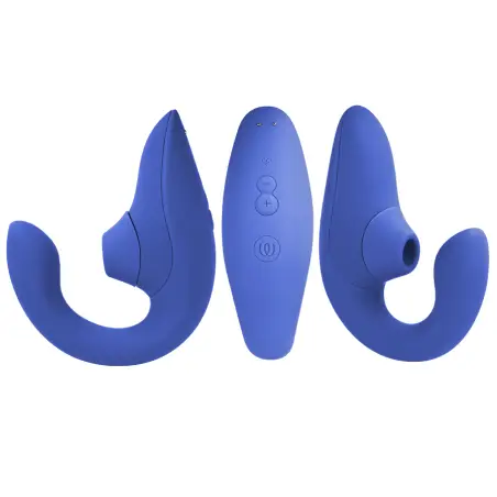 WOMANIZER - BLEND ESTIMULADOR VIBRADOR RABBIT AZUL Succionadores con vibración