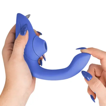 WOMANIZER - BLEND ESTIMULADOR VIBRADOR RABBIT AZUL Succionadores con vibración