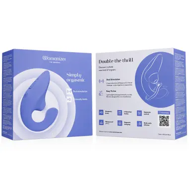 WOMANIZER - BLEND ESTIMULADOR VIBRADOR RABBIT AZUL Succionadores con vibración