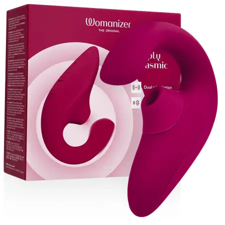 WOMANIZER - BLEND ESTIMULADOR VIBRADOR RABBIT FUCSIA Succionadores con vibración
