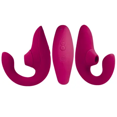 WOMANIZER - BLEND ESTIMULADOR VIBRADOR RABBIT FUCSIA Succionadores con vibración