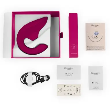 WOMANIZER - BLEND ESTIMULADOR VIBRADOR RABBIT FUCSIA Succionadores con vibración