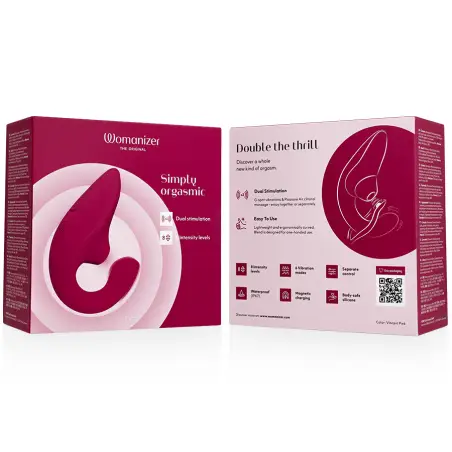 WOMANIZER - BLEND ESTIMULADOR VIBRADOR RABBIT FUCSIA Succionadores con vibración