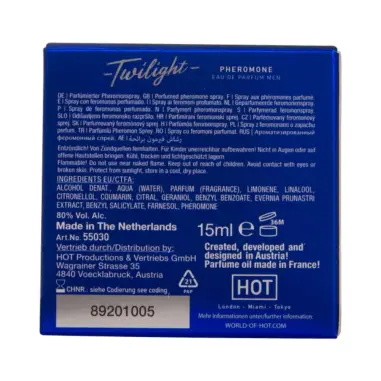 HOT - TWILIGHT PERFUME CON FEROMONAS HOMBRE 15 ML Perfumes Feromonas Masculinas