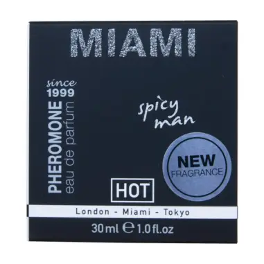 HOT - PERFUME CON FEROMONAS MIAMI SPICY HOMBRE 30 ML Perfumes Feromonas Masculinas