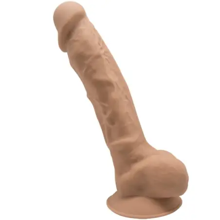 SILEXD - MODELO 1 PENE REALÍSTICO SILICONA PREMIUM SILEXPAN CARAMELO 17.5 CM Penes realísticos