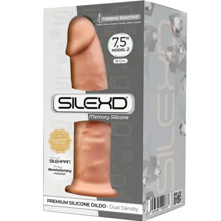 SILEXD - MODELO 2 PENE REALÍSTICO SILICONA PREMIUM SILEXPAN 19 CM Penes realísticos
