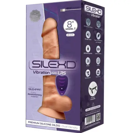 SILEXD - MODELO 1 PENE REALÍSTICO VIBRADOR SILICONA PREMIUM SILEXPAN CONTROL REMOTO 20 CM Penes realísticos