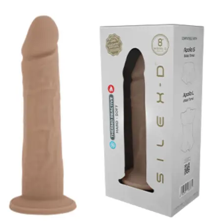 SILEXD - PENE REALÍSTICO MODELO 8 SILICONA LÍQUIDA 20.6 CM Penes realísticos