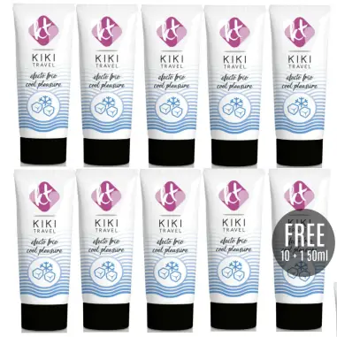 KIKÍ TRAVEL - GEL DESLIZANTE EFECTO FRÍO INTENSIFICADOR 50 ML 10 + 1 GRATIS Intensificador Orgasmos