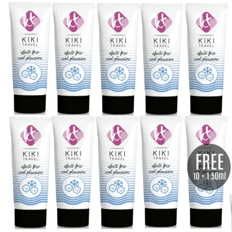 KIKÍ TRAVEL - GEL DESLIZANTE EFECTO FRÍO INTENSIFICADOR 50 ML 10 + 1 GRATIS Intensificador Orgasmos