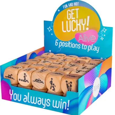 ALIVE - GET LUCKY DADO 6 POSICIONES (PACK 50 UNIDADES) Juego de Dados
