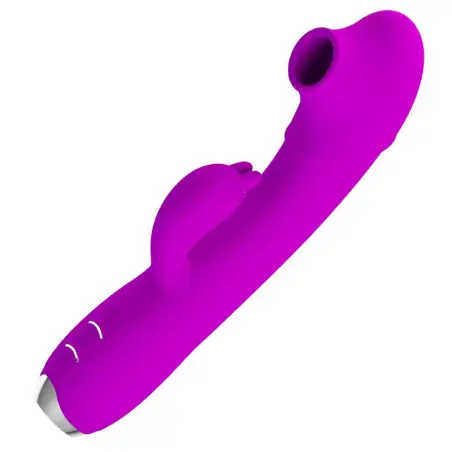 PRETTY LOVE - REGINA VIBRADOR-SUCCIONADOR RECARGABLE MORADO Vibradores Rabbit