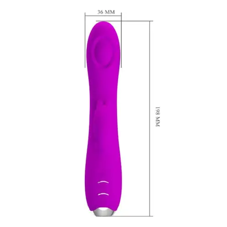 PRETTY LOVE - REGINA VIBRADOR-SUCCIONADOR RECARGABLE MORADO Vibradores Rabbit