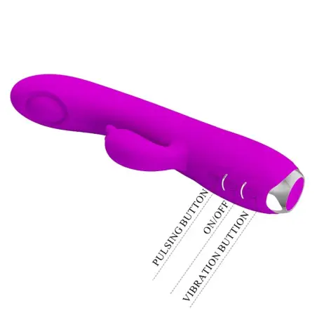 PRETTY LOVE - REGINA VIBRADOR-SUCCIONADOR RECARGABLE MORADO Vibradores Rabbit