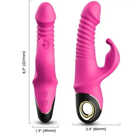 ARMONY - ZING DILDO VIBRADOR RABBIT FUCSIA Vibradores Rabbit
