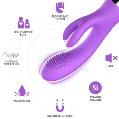 ARMONY - VIBRADOR RABBIT VIOLETA Vibradores Rabbit