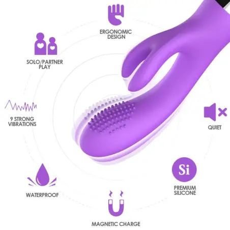 ARMONY - VIBRADOR RABBIT VIOLETA Vibradores Rabbit
