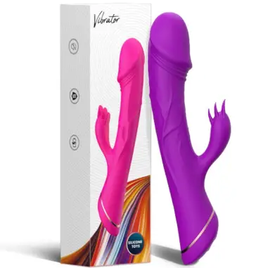 ARMONY - DILDO VIBRADOR RABBIT SILICONA VIOLETA Vibradores Rabbit
