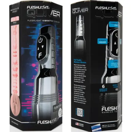 FLESHLIGHT - QUIVER MASTURBADOR VIBRATORIO RECARGABLE VAGINA Vaginas con vibración
