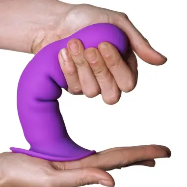 ADRIEN LASTIC - HITSENS 3 DILDO SILICONA VIOLETA Dildos para Arneses
