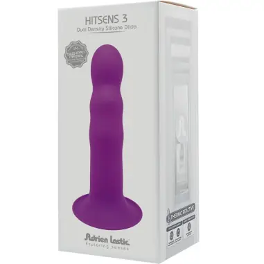 ADRIEN LASTIC - HITSENS 3 DILDO SILICONA VIOLETA Dildos para Arneses