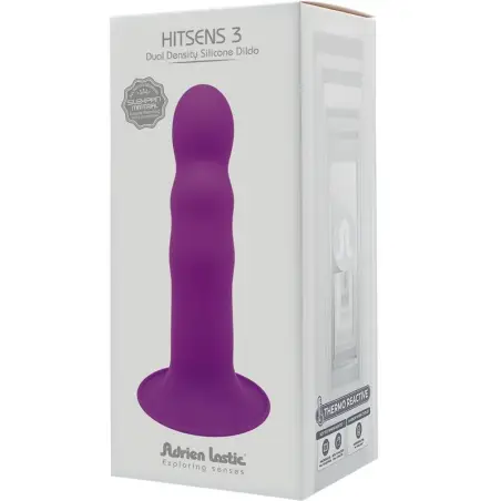 ADRIEN LASTIC - HITSENS 3 DILDO SILICONA VIOLETA Dildos para Arneses