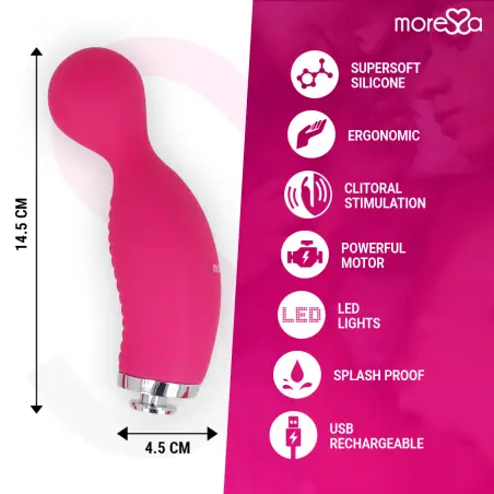 MORESSA - KIRK DUO SUCCIONADOR + MASAJEADOR MULTI PRESTACIONES PREMIUM SILICONE RECARGABLE Estimuladores