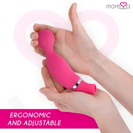 MORESSA - KIRK DUO SUCCIONADOR + MASAJEADOR MULTI PRESTACIONES PREMIUM SILICONE RECARGABLE Estimuladores