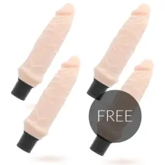 LOVECLONE - IVAR SELF LUBRICATION VIBRADOR 20 CM -O- 3.7 CM 3 + 1 GRATIS