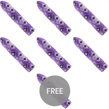 CUSTOM BULLETS - BALA RECARGABLE SNAKE LILA 10 INTENSIDADES 6 + 1 GRATIS Juguetes para Mujeres