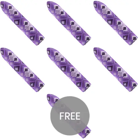 CUSTOM BULLETS - BALA RECARGABLE SNAKE LILA 10 INTENSIDADES 6 + 1 GRATIS Juguetes para Mujeres