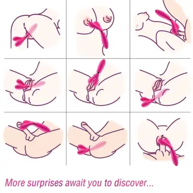 ARMONY - Y-WAND MASAJEADOR & VIBRADOR CABEZA DOBLE FUCSIA Para Clítoris