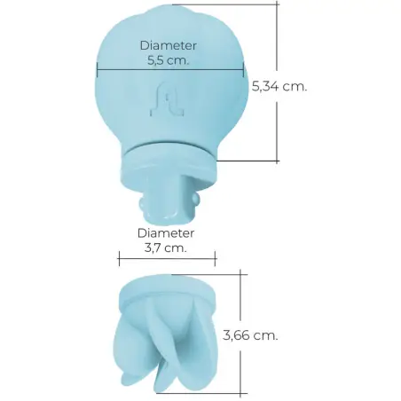 ADRIEN LASTIC - CARESS ESTIMULADOR CLITORIS AZUL Para Clítoris