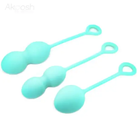 ARMONY - ANABIOSIS PESAS VAGINALES 3 NIVELES VERDE Bolas Silicona
