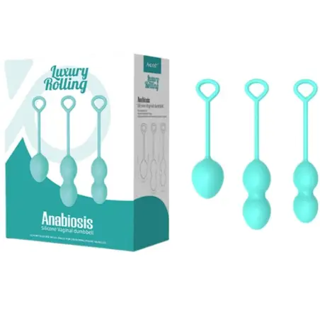 ARMONY - ANABIOSIS PESAS VAGINALES 3 NIVELES VERDE Bolas Silicona