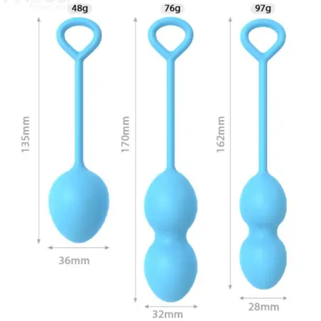 ARMONY - ANABIOSIS PESAS VAGINALES 3 NIVELES AZUL Bolas Silicona