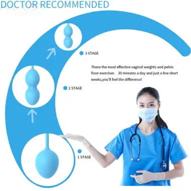 ARMONY - ANABIOSIS PESAS VAGINALES 3 NIVELES AZUL Bolas Silicona
