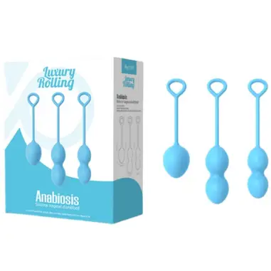ARMONY - ANABIOSIS PESAS VAGINALES 3 NIVELES AZUL Bolas Silicona