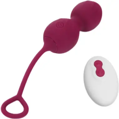 ARMONY - BLOSSOMS PESAS VAGINALES VIBRADOR CONTROL REMOTO 10 VIBRACIONES ROJO OSCURO Vibradores control remoto