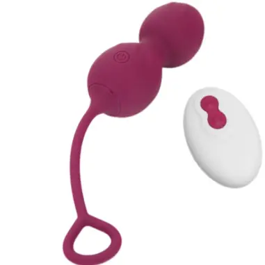 ARMONY - BLOSSOMS PESAS VAGINALES VIBRADOR CONTROL REMOTO 10 VIBRACIONES ROJO OSCURO Vibradores control remoto