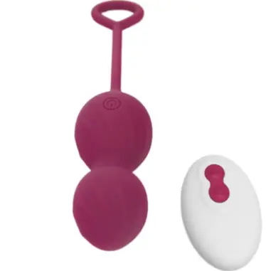ARMONY - BLOSSOMS PESAS VAGINALES VIBRADOR CONTROL REMOTO 10 VIBRACIONES ROJO OSCURO Vibradores control remoto