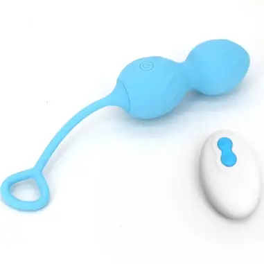 ARMONY - BLOSSOMS PESAS VAGINALES VIBRADOR CONTROL REMOTO 10 VIBRACIONES AZUL Vibradores control remoto