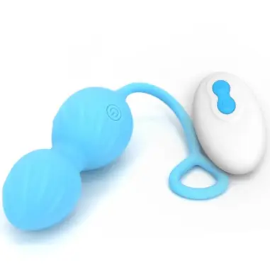 ARMONY - BLOSSOMS PESAS VAGINALES VIBRADOR CONTROL REMOTO 10 VIBRACIONES AZUL Vibradores control remoto