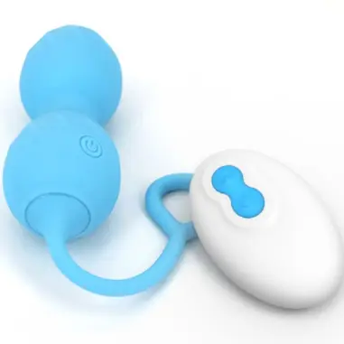 ARMONY - BLOSSOMS PESAS VAGINALES VIBRADOR CONTROL REMOTO 10 VIBRACIONES AZUL Vibradores control remoto