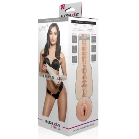 FLESHLIGHT GIRLS - EMILY WILLIS SQUIRT VAGINA Vaginas Actrices Porno