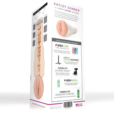 FLESHLIGHT GIRLS - KAYLEY GUNNER MASTURBADOR VAGINA Vaginas Actrices Porno