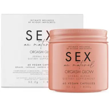 Orgasm Glow – Complemento alimenticio a base de hierbas Cápsulas para Mujeres