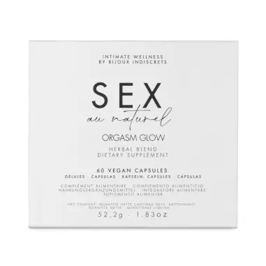 Orgasm Glow – Complemento alimenticio a base de hierbas Cápsulas para Mujeres